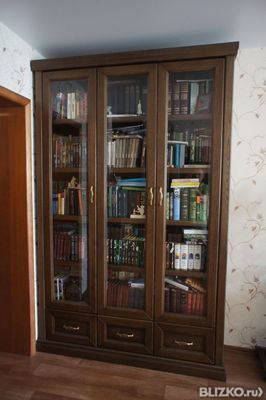 Шкаф книжный из массива дуба в городе тольятти - портал выго.