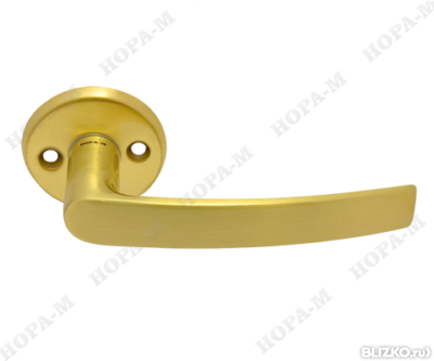 Ручки раздельные для финских дверей Нора-М 116, золото матовое