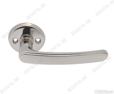 Ручки раздельные для финских дверей Нора-М 117, хром глянцевый