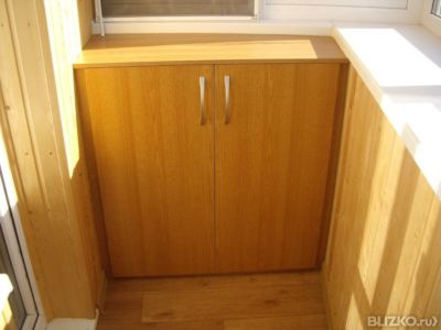 Шкаф купе встроенный на балкон (1.5 м) коричневый от компани.
