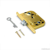 Замок врезной для финских дверей Apecs 6000-WC/S-G, золото глянцевое