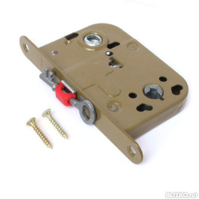 Замок врезной для финских дверей Apecs 6000-WC/S-OL, оливковый