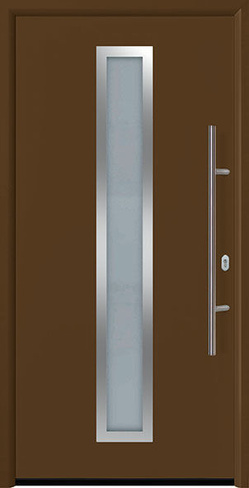 Входная дверь ThermoPlus THP 700A, коробка A3, RAL 8028 ширина от 895