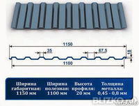 Профнастил С20 рал 7004 серая мышь 0,4