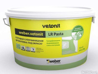 Weber vetonit LR Pasta Шпаклевка суперфинишная 12 л 20 кг