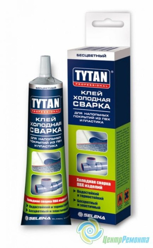 Клей Tytan Холодная сварка для Напольных покрытий из ПВХ и Пластика 100г