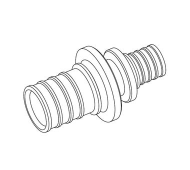 Raupex-rauthermex Муфта соединительная-переходная 110х10 - 90х8,2 Rehau