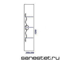 Мебель Для Ванной Комнаты Due Amanti 120X25X20