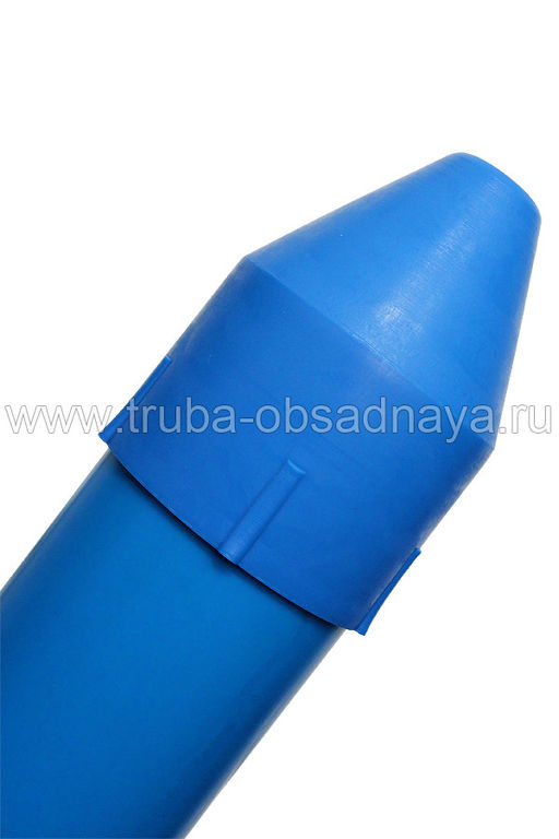 Коническая заглушка для обсадных труб ПВХ/ПНД 125 мм без резьбы с ...