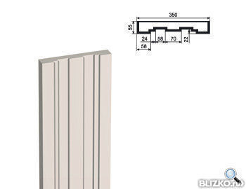 Пилястра Тело ПЛВ-350/3 350х55 мм