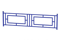 Ограждение 500х2000 тип 11 синее 2000х30х500