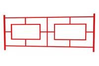 Ограждение 700х2000 тип 11 красное 2000х30х700