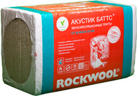 Звукоизоляция Rockwool Акустик Баттс 1000х600х100 мм, 4,8 м2, 0,24 м3