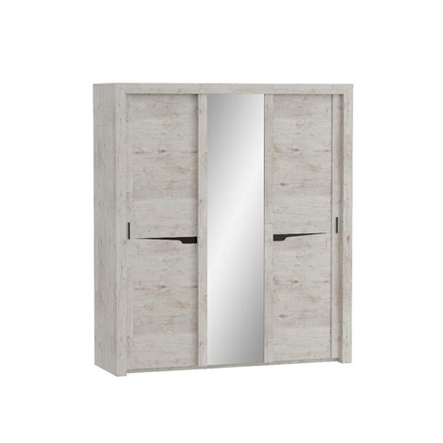 Шкаф с раздвижными дверями (3 двери) "Соренто" (Дуб бонифаций/кофе структур