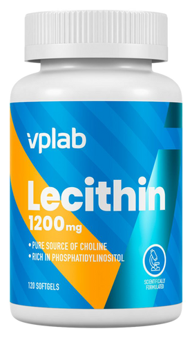 Лецитин, 1200 мг, 120 капсул, VPLab VPLab Nutrition
