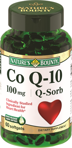 Коэнзим Q-10, 100 мг, 60 капсул, Nature's Bounty
