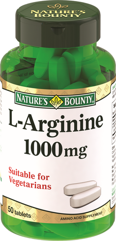 L-аргинин 1000 мг, 50 таблеток, Nature's Bounty