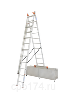 Трехсекционная универсальная лестница с допфункцией TRIBILO 3х10