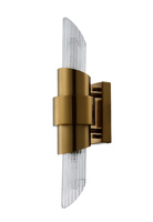 Бра Crystal Lux JUSTO AP2 BRASS латунь, прозрачный