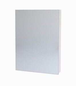 Шкаф зеркальный Dreja ALMI, 90 см, 3 дверцы, 6 стеклянных полок, белый 99.9