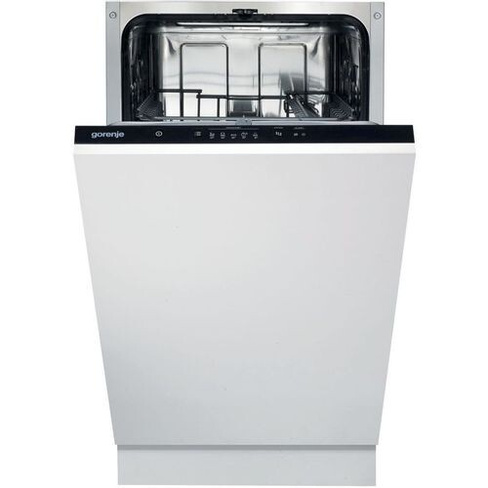 Встраиваемая посудомоечная машина Gorenje GV520E15, узкая, ширина 44.8см, полновстраиваемая, загрузка 9 комплектов