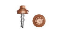 Саморез 5 5x19 кровельный 8004 медно коричневый