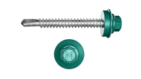 Саморез 4 8x50 кровельный 6026 опаловый зеленый