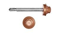 Саморез 4 8x50 кровельный 8004 медно коричневый