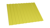 Профнастил С-8 1018 жёлтый цинк 0,4 полимерное покрытие