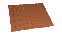 Профнастил С-8 8004 медно коричневый 0,35 полимерное покрытие