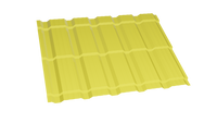 Металлочерепица Каскад 1018 жёлтый цинк 0,45 полимерное покрытие