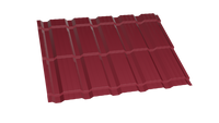Металлочерепица Каскад 3005 винно-красный 0,45 полимерное покрытие