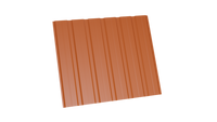 Профнастил С-10 2001 красно-оранжевый 0,35 полимерное покрытие