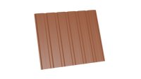 Профнастил С-10 8004 медно коричневый 0,35 полимерное покрытие