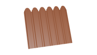 Профнастил С-10 3D 8004 медно коричневый 0,35 полимерное покрытие 115