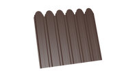 Профнастил С-10 3D 8017 шоколадно-коричневый 0,45 полимерное покрытие