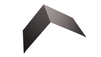 Конёк 200x200 8019 серо-коричневый стальной бархат