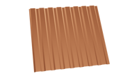 Профнастил С-20 8004 медно коричневый 0,5 стальной бархат