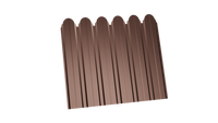 Профнастил С-10 3D/8017 шоколадно-коричневый/0,5/Текстурированный полимер/1200/1150