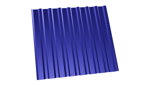 Профнастил МП-20 5002 ультрамариновый 0,35 полимерное покрытие