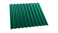 Профнастил С-21 ГОСТ 6005 зелёный мох 0,45 полимерное покрытие