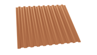 Профнастил С-21 ГОСТ 8004 медно коричневый 0,5 стальной бархат