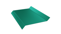 Отлив оконный 6005 зелёный мох 25x100x25x15 текстурированный полимер