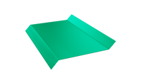 Отлив зелёная мята 25x100x25x15 полимерное покрытие покрытие