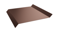 Отлив оконный 8017 шоколадно-коричневый 25x150x25x15 текстурированный полим