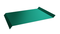 Отлив 250 6005 зелёный мох 25x250x25x15 стальной бархат