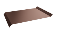 Отлив оконный 8017 шоколадно-коричневый 25x250x25x15 текстурированный полим