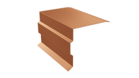 Торцевая планка фигурная 8004 медно коричневый полимерное покрытие