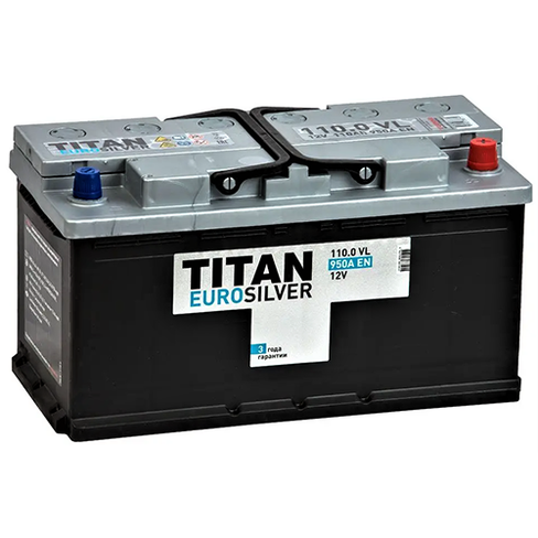 Аккумулятор titan euro silver 85 ah 12v пуск ток 800 а обратная полярность газель next