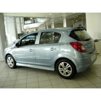 Боковые пороги под покраску (2 шт, стекловолокно) Opel Corsa D 2006-2014 5D